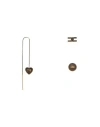 Elisabetta Franchi Woman Earrings Off White Size - Metal In White