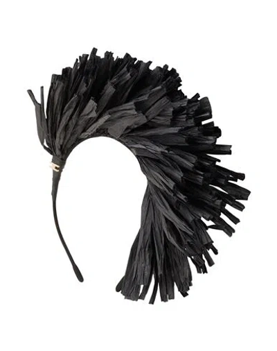 Elisabetta Franchi Woman Hair Accessory Black Size - Metal, Cellulose
