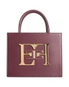ELISABETTA FRANCHI ELISABETTA FRANCHI WOMAN HANDBAG BURGUNDY SIZE - POLYURETHANE