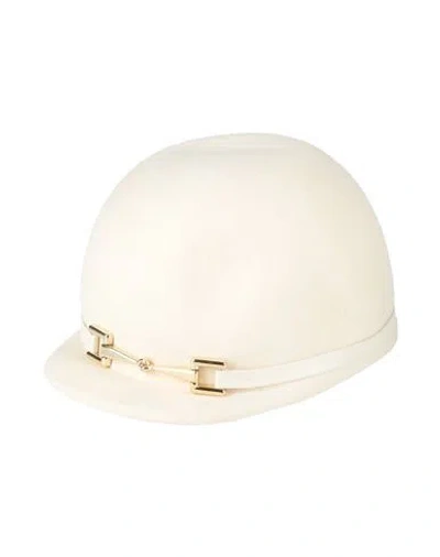 Elisabetta Franchi Woman Hat Off White Size 7 Wool