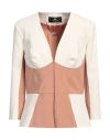 Elisabetta Franchi Woman Jacket Cream Size 12 Polyamide, Elastane In White