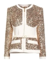 Elisabetta Franchi Sequined Blazer In Gray