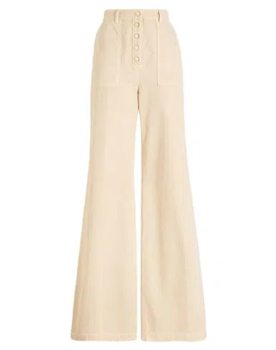 Elisabetta Franchi Woman Jeans Beige Size 28 Cotton