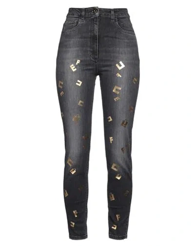 Elisabetta Franchi Woman Jeans Black Size 29 Cotton, Elastane
