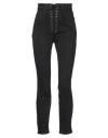 Elisabetta Franchi Woman Jeans Black Size 30 Cotton, Elastane In Black