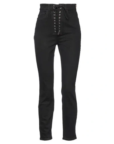Elisabetta Franchi Woman Jeans Black Size 30 Cotton, Elastane