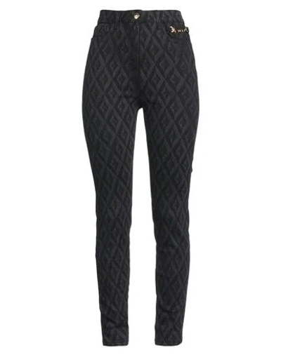 Elisabetta Franchi Woman Jeans Black Size 30 Cotton, Polyester, Elastane