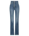 Elisabetta Franchi High-waisted Flared Denim Jeans In Blue