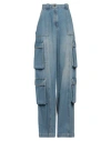 Elisabetta Franchi Woman Jeans Blue Size 30 Cotton In Blue