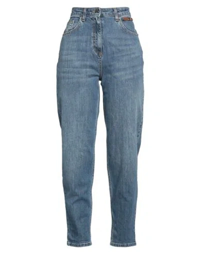 Elisabetta Franchi Woman Jeans Blue Size 30 Cotton, Elastane