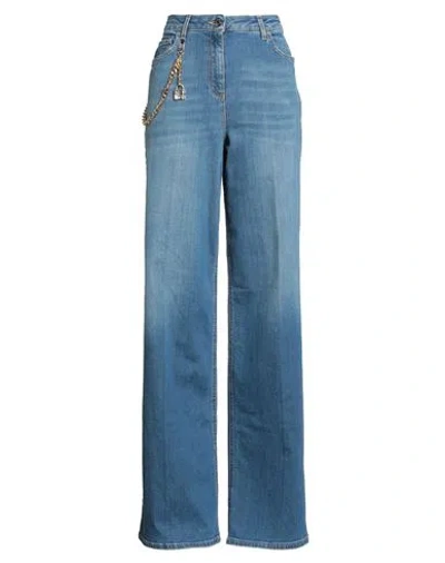 Elisabetta Franchi Woman Jeans Blue Size 30 Cotton, Elastane
