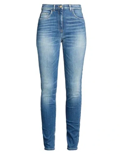 Elisabetta Franchi Woman Jeans Blue Size 30 Cotton, Elastane