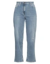 Elisabetta Franchi Woman Jeans Blue Size 30 Cotton, Elastane In Blue