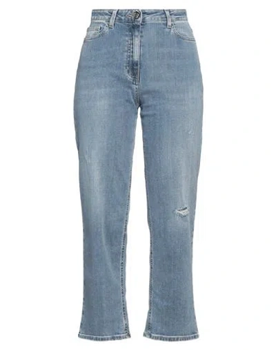 Elisabetta Franchi Woman Jeans Blue Size 30 Cotton, Elastane