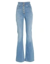 Elisabetta Franchi Woman Jeans Blue Size 30 Cotton, Lyocell, Elastomultiester, Elastane In Blue