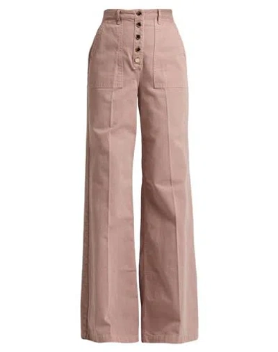 Elisabetta Franchi Woman Jeans Light Brown Size 29 Cotton In Beige