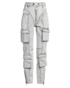 Elisabetta Franchi Woman Jeans Light Grey Size 27 Cotton, Elastane In Grey