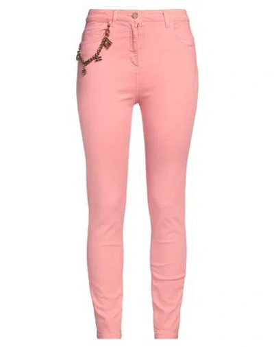 Elisabetta Franchi Woman Jeans Pink Size 29 Cotton, Elastomultiester, Elastane