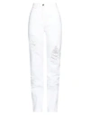 Elisabetta Franchi Woman Jeans White Size 28 Cotton