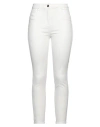 Elisabetta Franchi Woman Jeans White Size 29 Cotton, Elastomultiester, Elastane