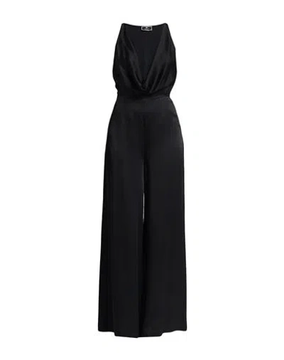Elisabetta Franchi Woman Jumpsuit Black Size 10 Acetate, Viscose