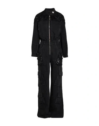 Elisabetta Franchi Woman Jumpsuit Black Size 10 Cotton
