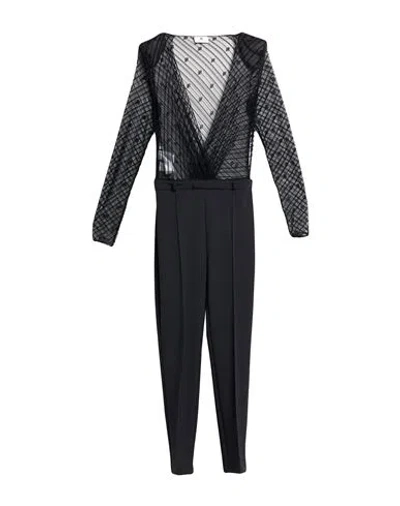 Elisabetta Franchi Woman Jumpsuit Black Size 10 Polyamide, Elastane, Polyester