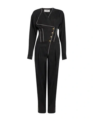 Elisabetta Franchi Woman Jumpsuit Black Size 2 Lyocell