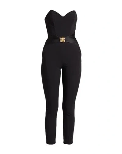 Elisabetta Franchi Woman Jumpsuit Black Size 4 Polyester, Elastane