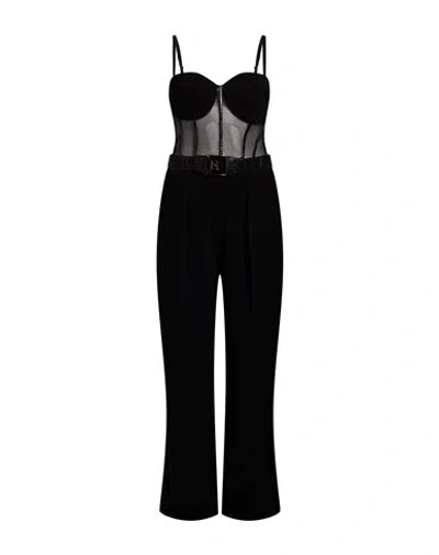 Elisabetta Franchi Woman Jumpsuit Black Size 4 Polyester, Elastane