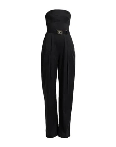 Elisabetta Franchi Woman Jumpsuit Black Size 6 Lyocell, Elastane, Polyamide, Polyester