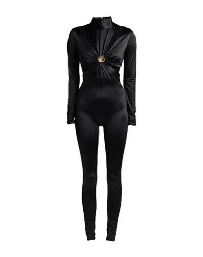 Elisabetta Franchi Woman Jumpsuit Black Size 8 Polyamide, Elastane