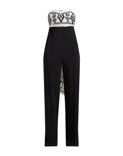 Elisabetta Franchi Woman Jumpsuit Black Size 8 Viscose, Elastane, Polyester