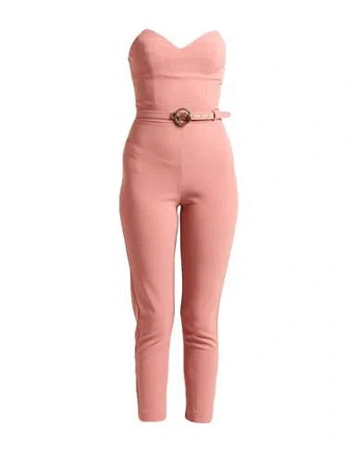 Elisabetta Franchi Woman Jumpsuit Blush Size 6 Acetate, Elastane In Pink