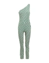 Elisabetta Franchi Woman Jumpsuit Green Size 12 Polyamide, Elastane