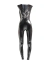 Elisabetta Franchi Woman Jumpsuit Grey Size 8 Polyethylene, Elastane In Gray