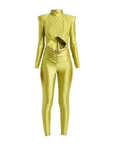Elisabetta Franchi Woman Jumpsuit Light Green Size 8 Polyamide, Elastane