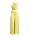 Elisabetta Franchi Woman Jumpsuit Lime Green Size 8 Acetate, Viscose In Green