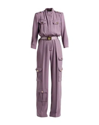Elisabetta Franchi Woman Jumpsuit Mauve Size 2 Polyester In Purple