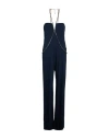 Elisabetta Franchi Woman Jumpsuit Midnight Blue Size 6 Viscose In Blue