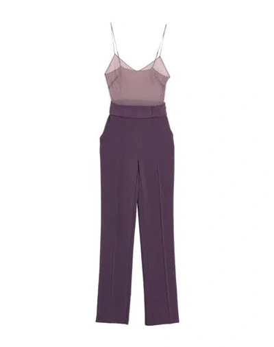 Elisabetta Franchi Woman Jumpsuit Purple Size 4 Polyamide, Elastane