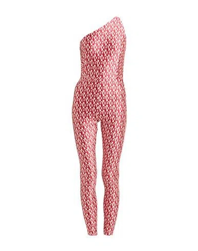 Elisabetta Franchi Woman Jumpsuit Red Size 10 Polyamide, Elastane In Pink