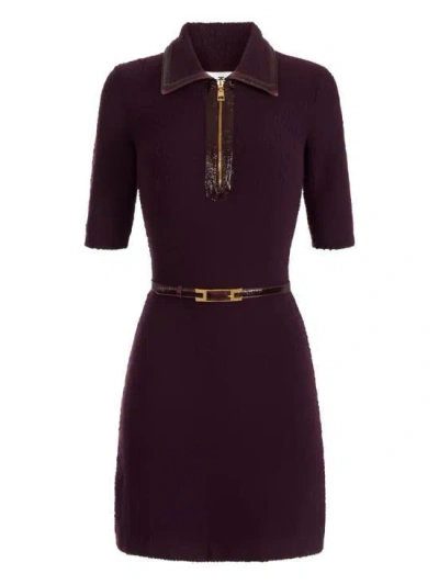 ELISABETTA FRANCHI ELISABETTA FRANCHI WOMAN'S KNITTED DRESS WITH BELT