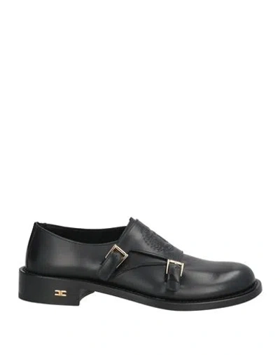 Elisabetta Franchi Woman Loafers Black Size 8 Leather