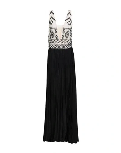 Elisabetta Franchi Woman Maxi Dress Black Size 10 Polyamide, Viscose, Polyester, Elastane