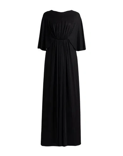 Elisabetta Franchi Woman Maxi Dress Black Size 2 Viscose, Elastane