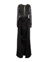 Elisabetta Franchi Woman Maxi Dress Black Size 4 Polyamide, Polyester In Black