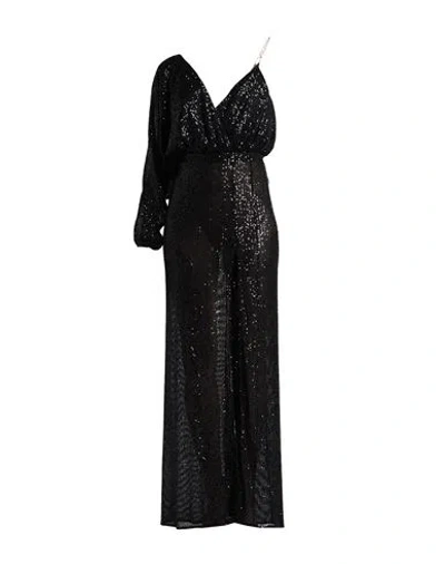 Elisabetta Franchi Woman Maxi Dress Black Size 6 Polyester, Elastane