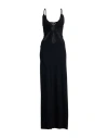 Elisabetta Franchi Woman Maxi Dress Black Size 6 Viscose, Polyester In Black