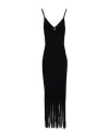 Elisabetta Franchi Woman Maxi Dress Black Size 8 Viscose, Polyamide In Black